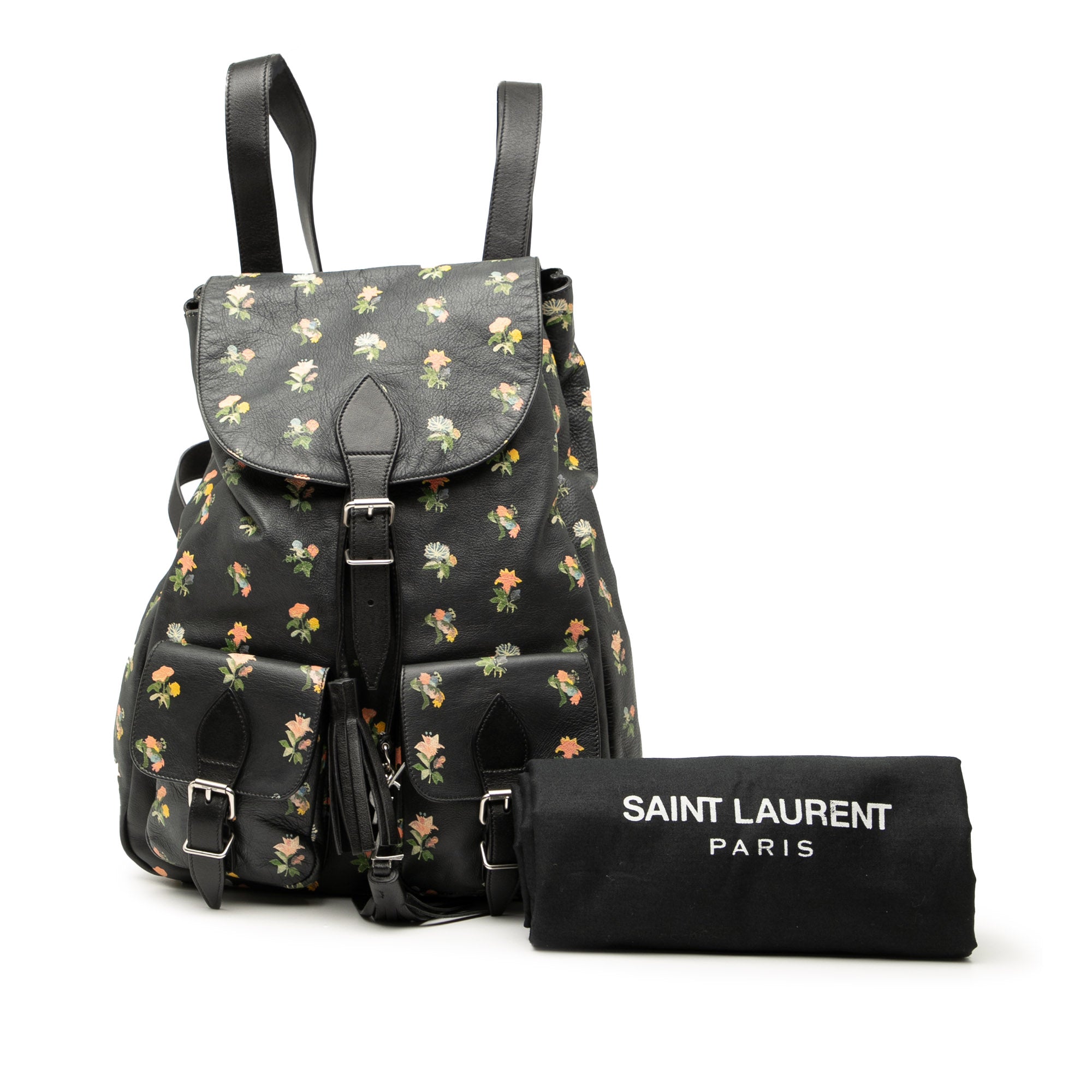 Leather Prairie Floral Printed Festival Backpack - Image 8