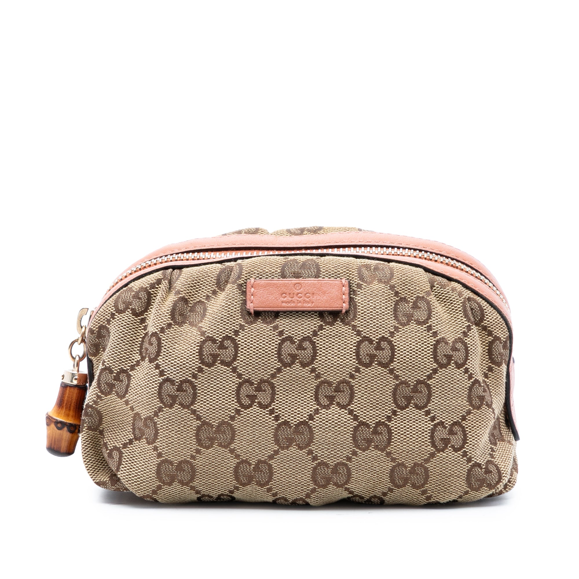 GG Canvas Bamboo Clutch - Image 1