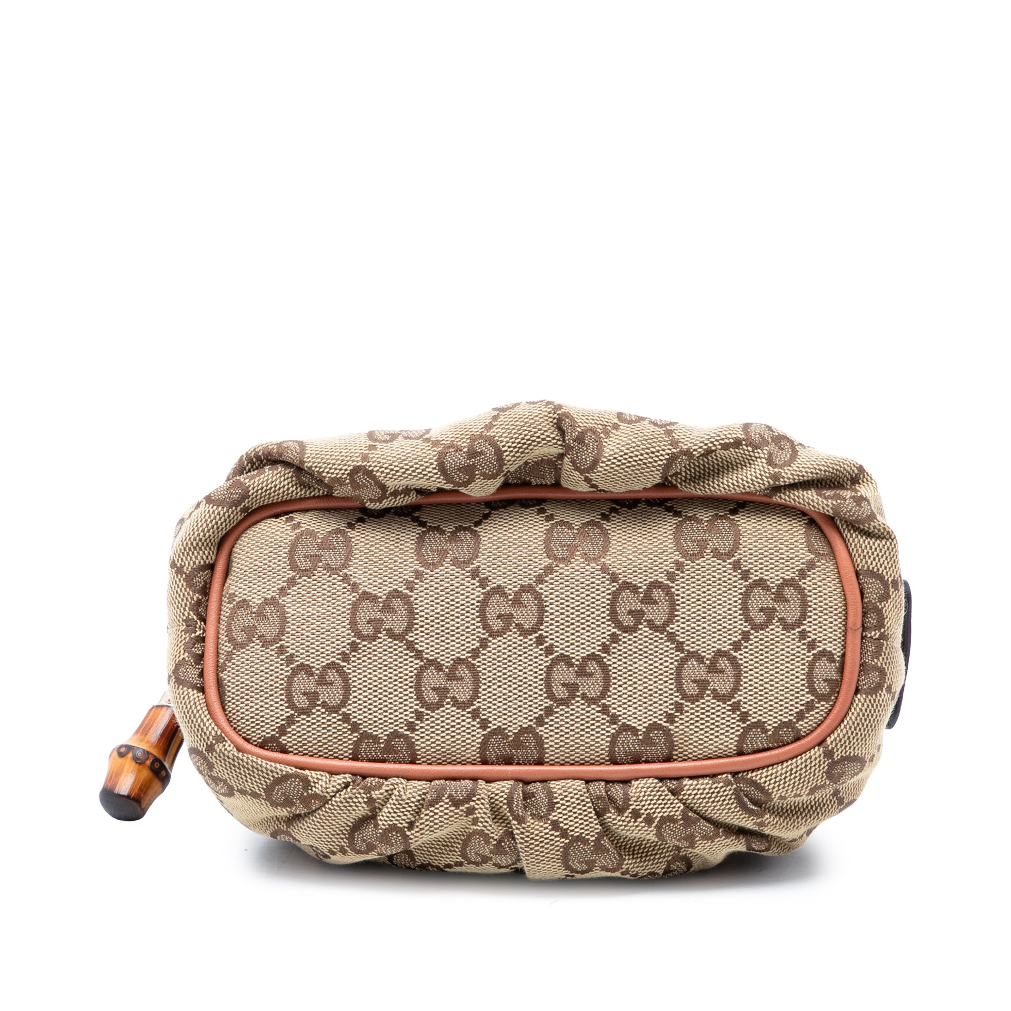 GG Canvas Bamboo Clutch - Image 3