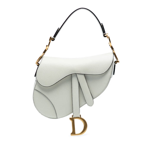 Mini Grained Calfskin Saddle Bag - Image 1