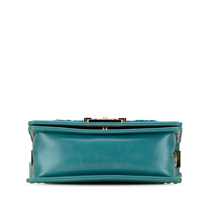 Small Bicolor Shearling Boy Flap - Image 3