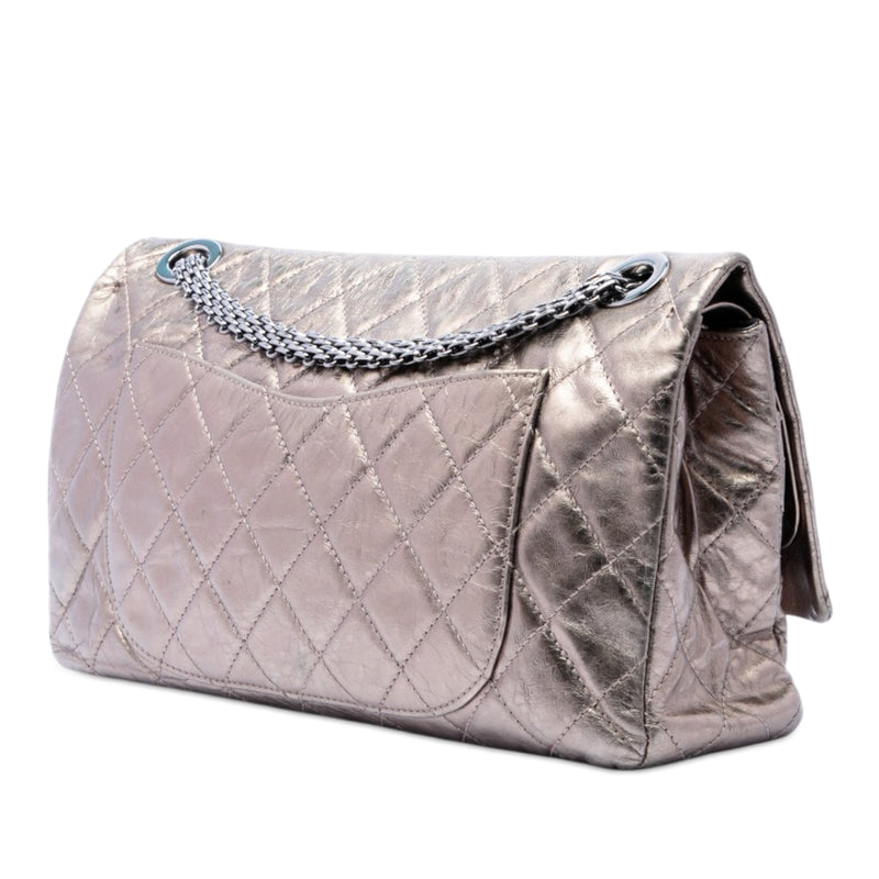 Metallic Aged Calfskin Reissue 2.55 Double Flap 227 - Image 2