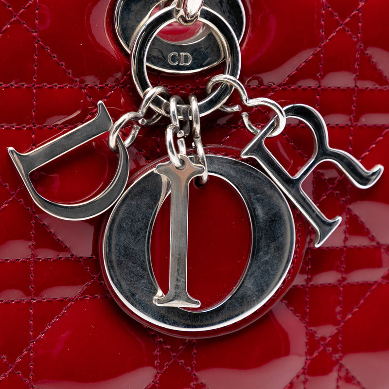 Large Patent Cannage Lady Dior - Image 5