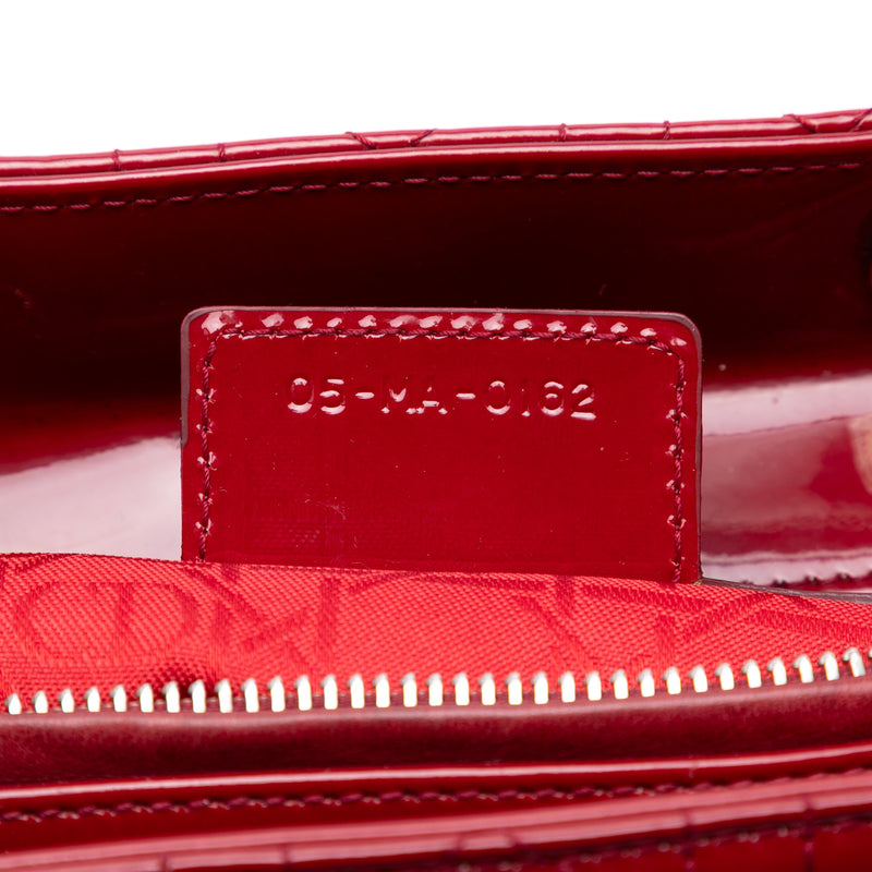 Large Patent Cannage Lady Dior - Image 6