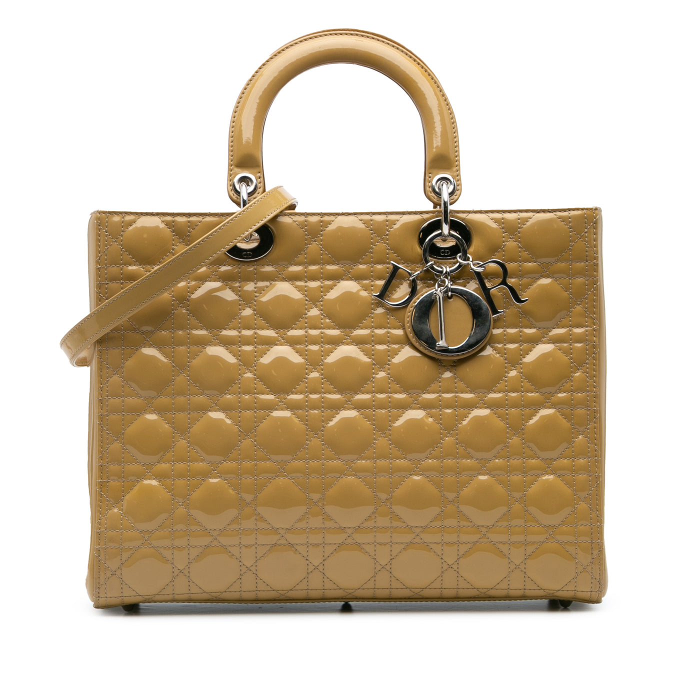 Large Patent Cannage Lady Dior - Image 1