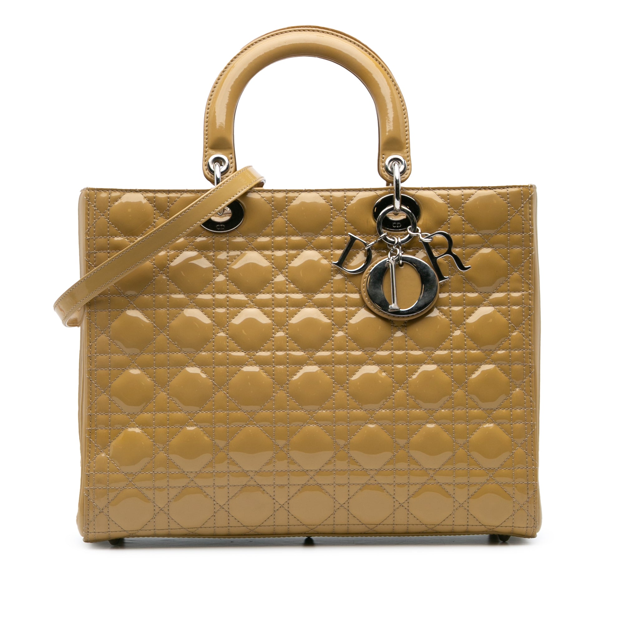 Large Patent Cannage Lady Dior - Image 1