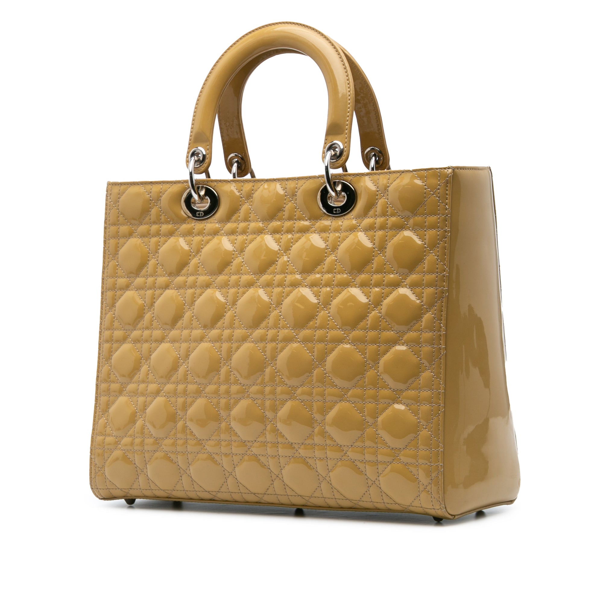 Large Patent Cannage Lady Dior - Image 2
