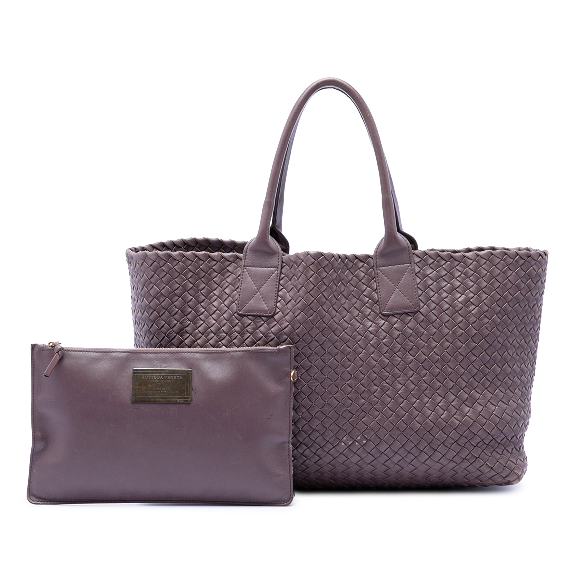 Limited Edition Medium Lambskin Intreccio Cabat Tote - Image 7