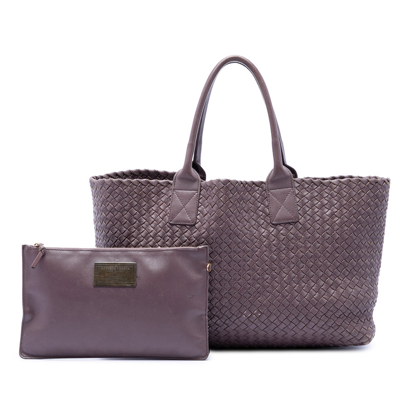 Limited Edition Medium Lambskin Intreccio Cabat Tote - Image 7