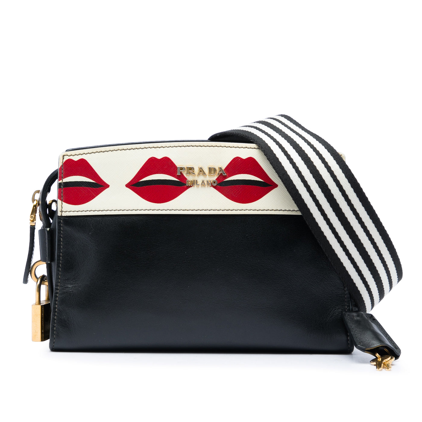 City Calf and Saffiano Lip Print Esplanade Crossbody - Image 1