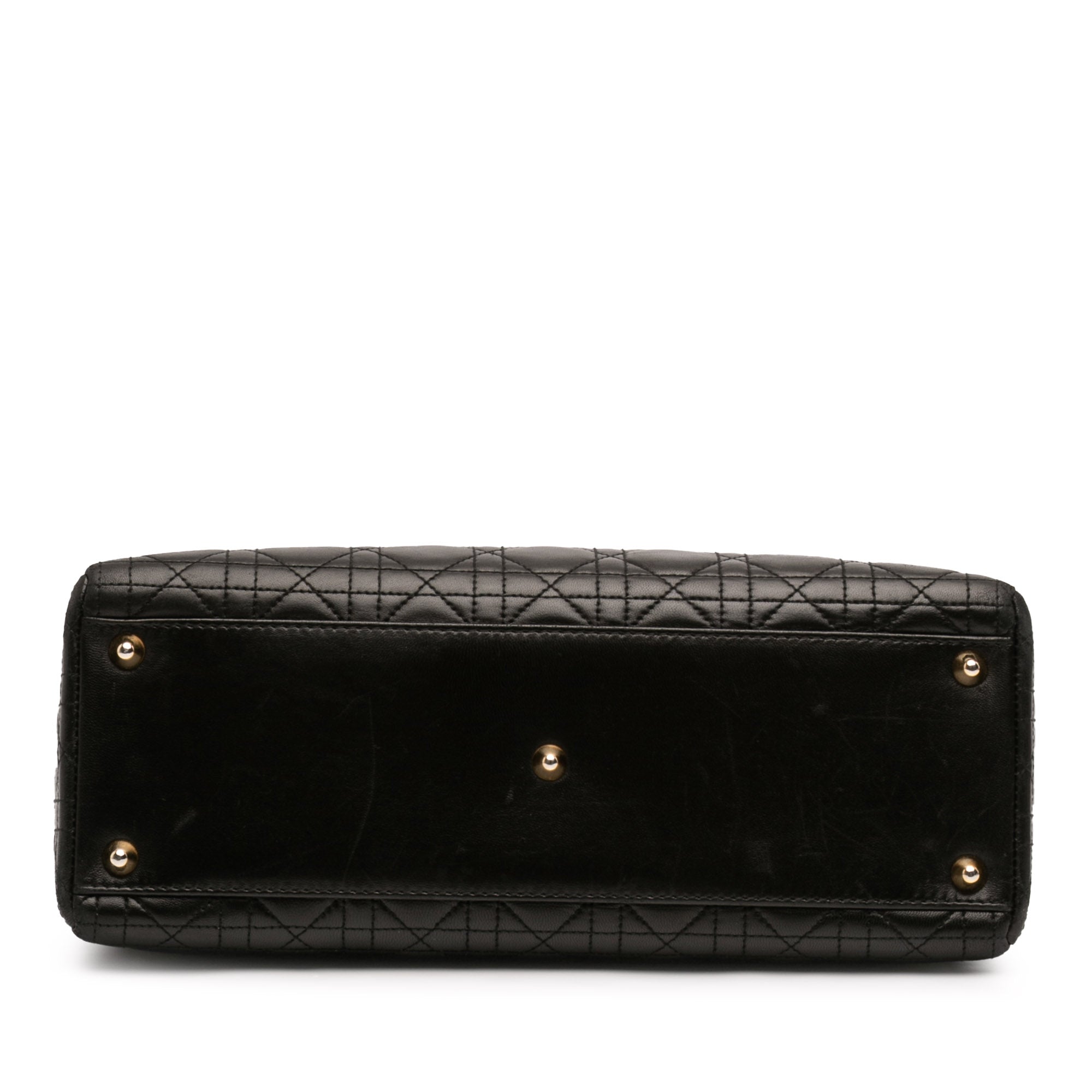 Large Lambskin Cannage Lady Dior - Image 3