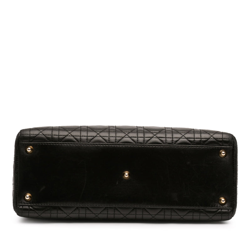 Large Lambskin Cannage Lady Dior - Image 3