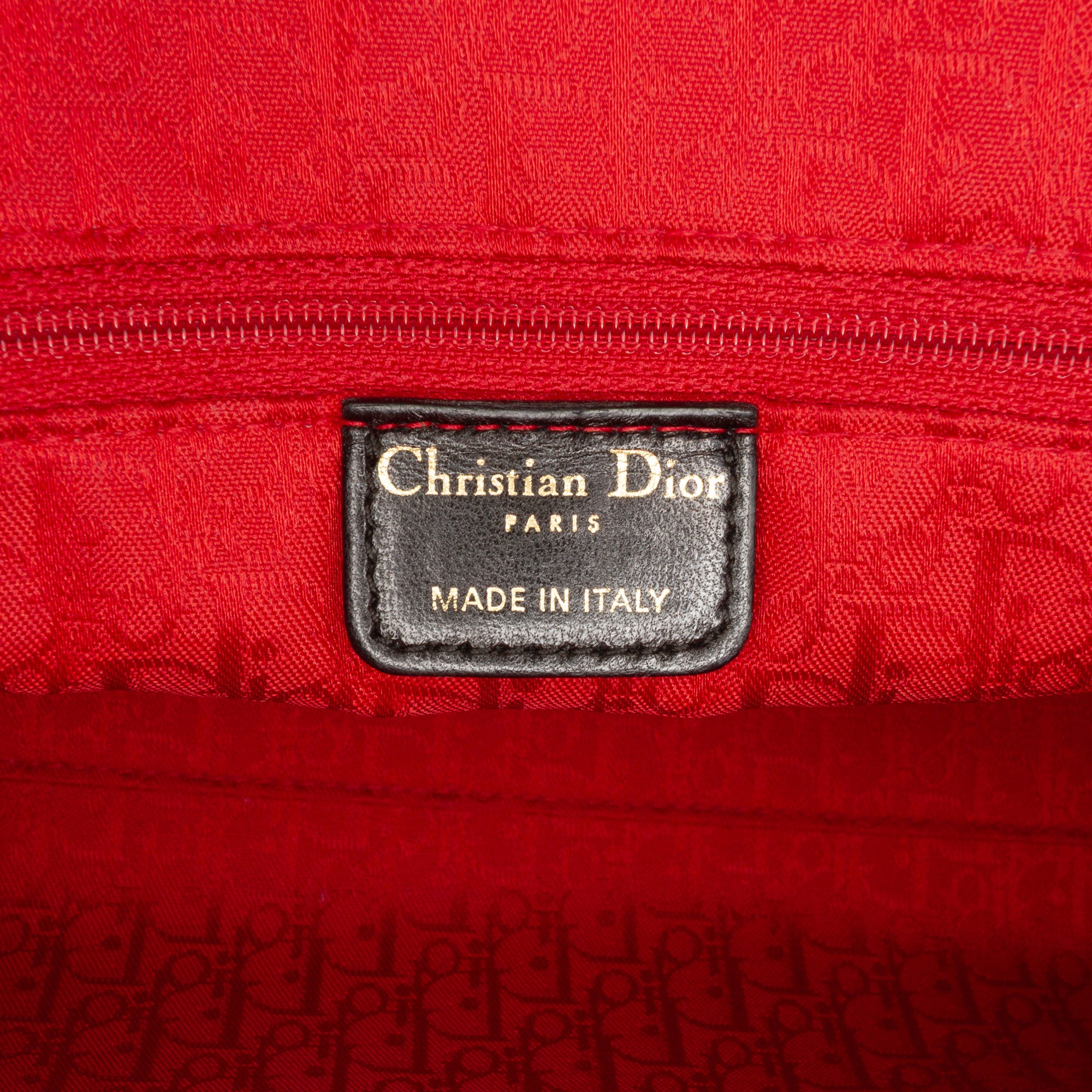 Large Lambskin Cannage Lady Dior - Image 5