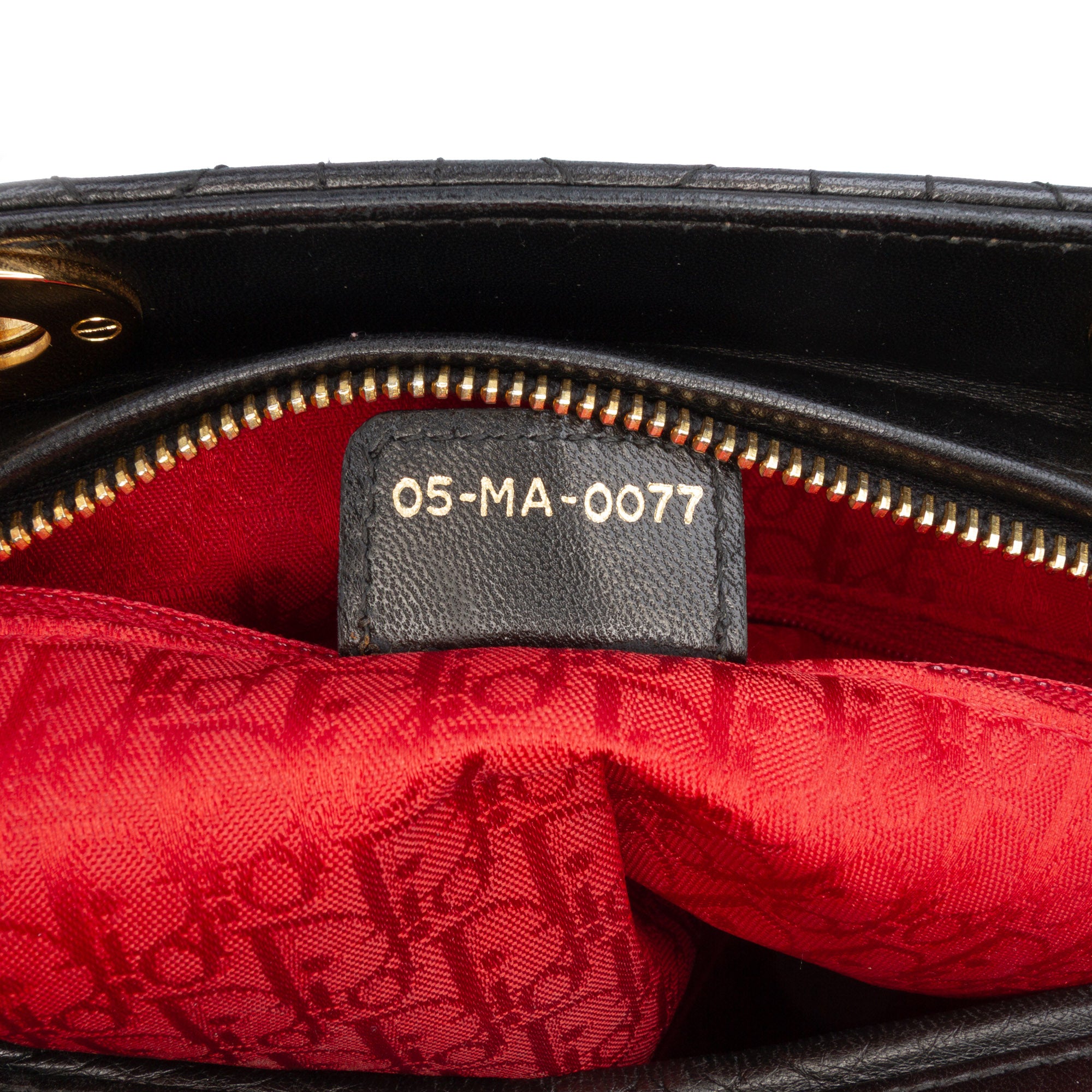 Large Lambskin Cannage Lady Dior - Image 6