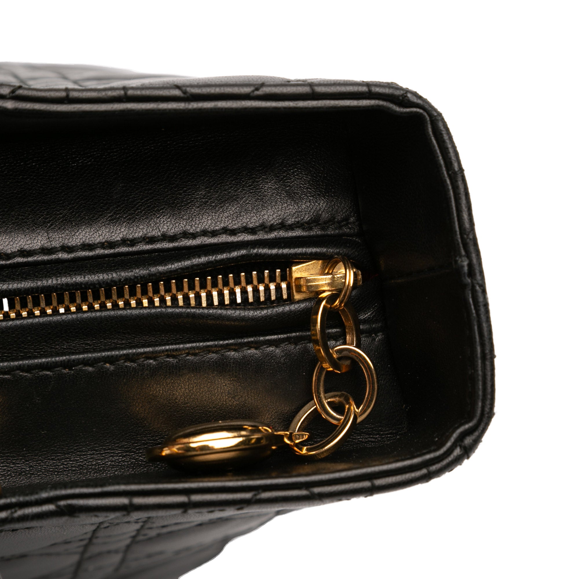 Large Lambskin Cannage Lady Dior - Image 7
