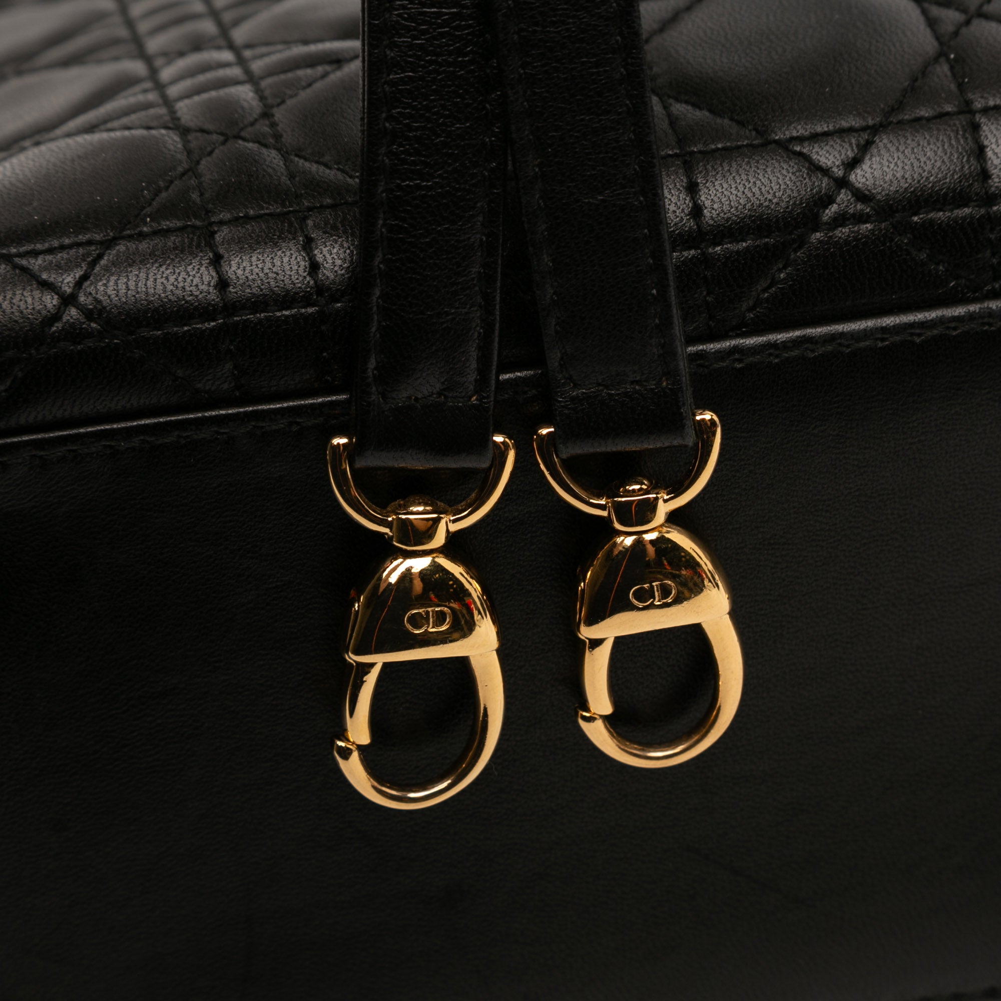 Large Lambskin Cannage Lady Dior - Image 8
