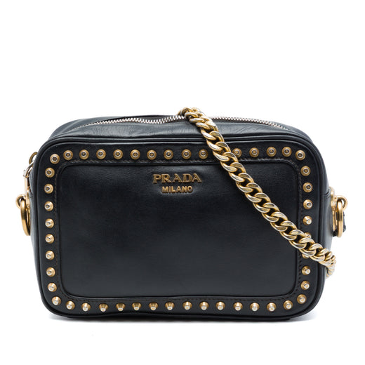City Calf Studded Camera Bag - Image 1