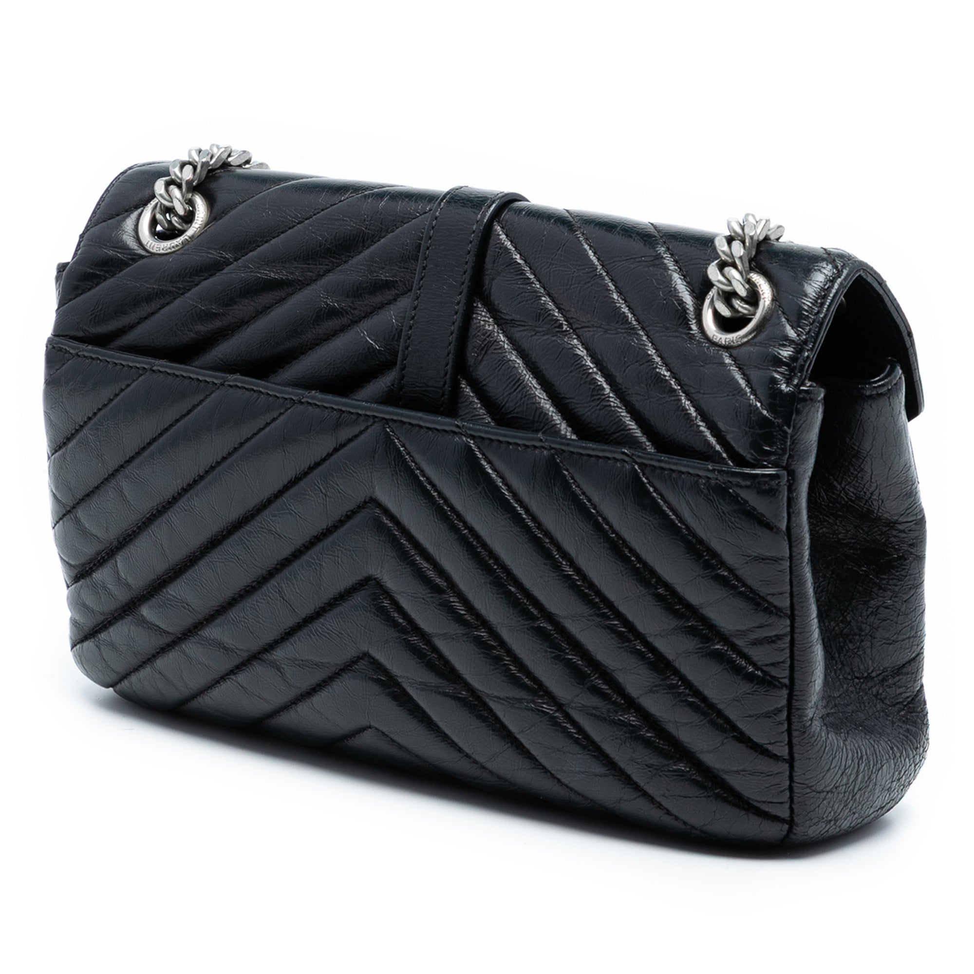 Medium Crinkled Calfskin Punk Chain Bag - Image 2