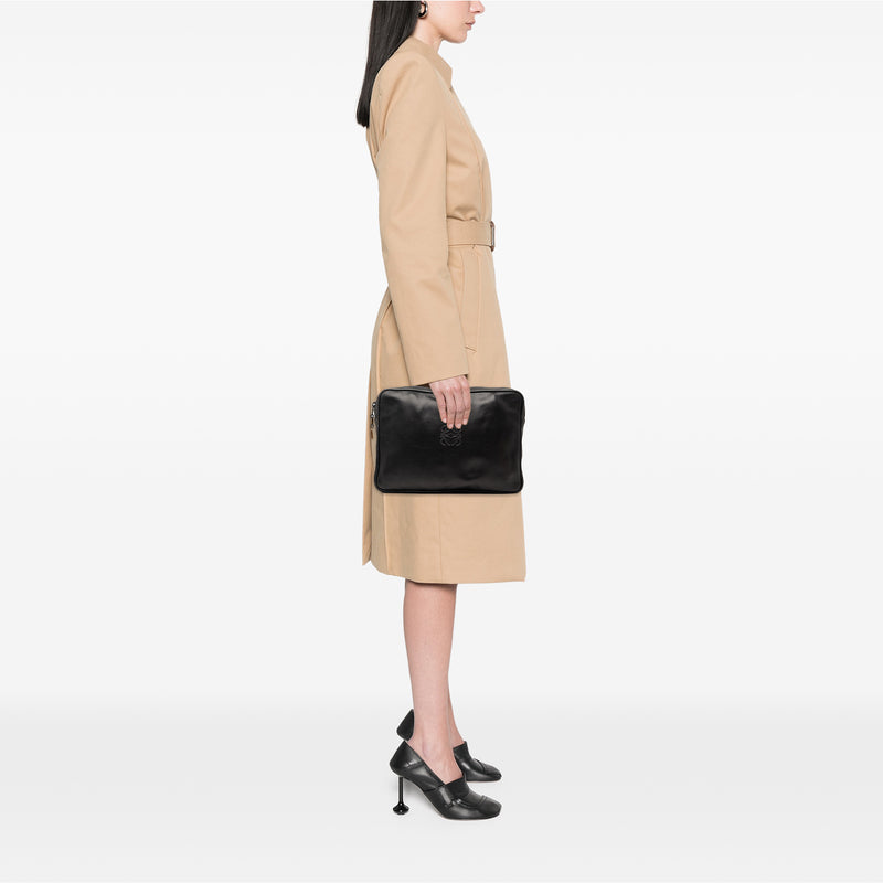 Leather Anagram Clutch - Image 7