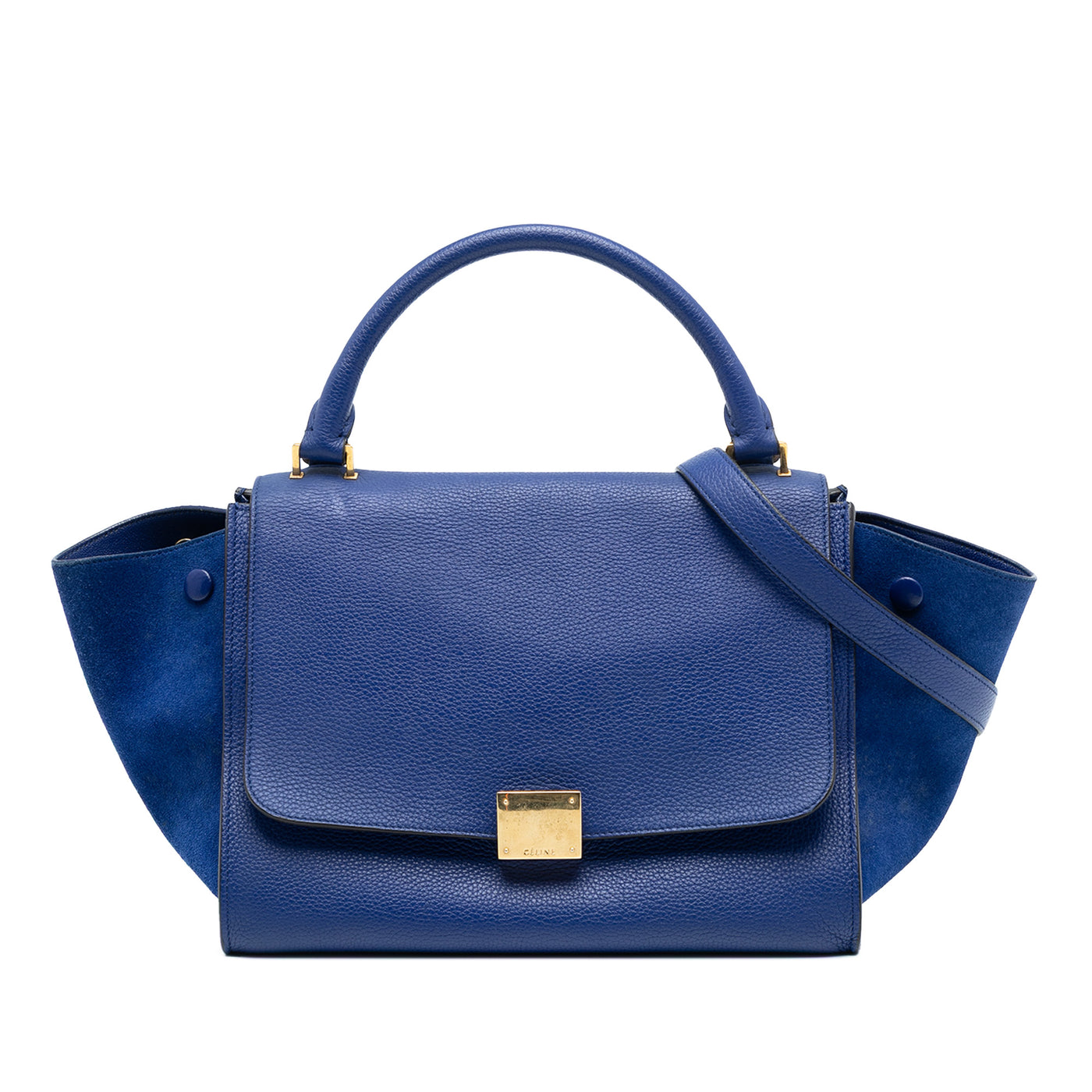 Small Leather Trapeze Satchel - Image 1