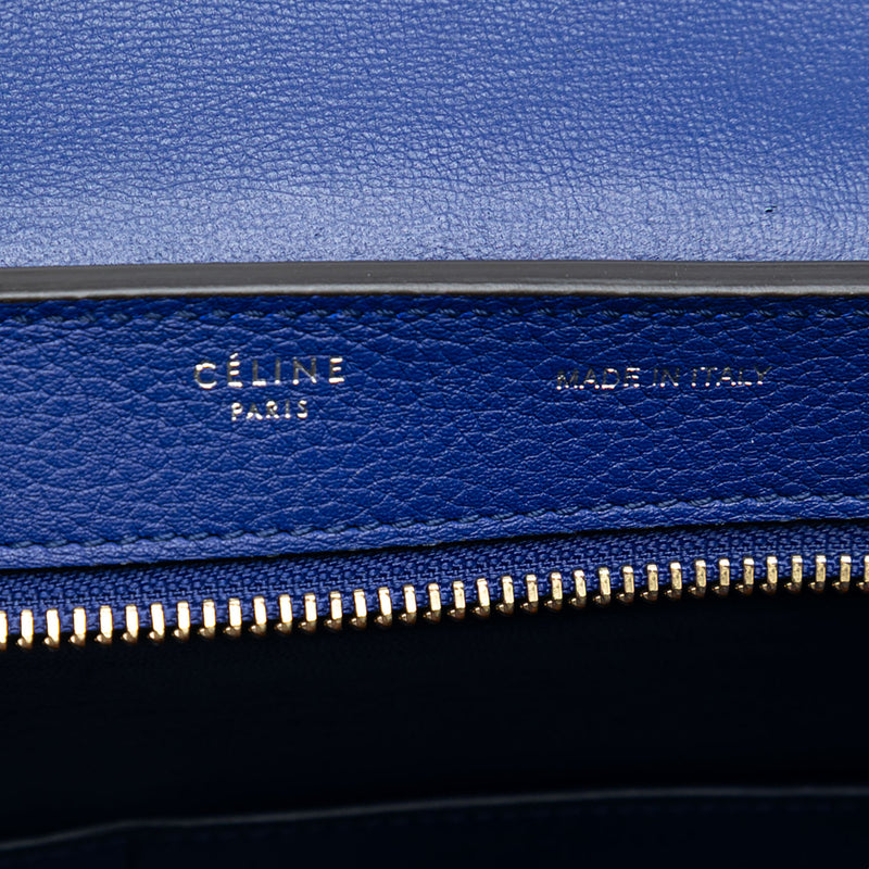 Small Leather Trapeze Satchel - Image 5