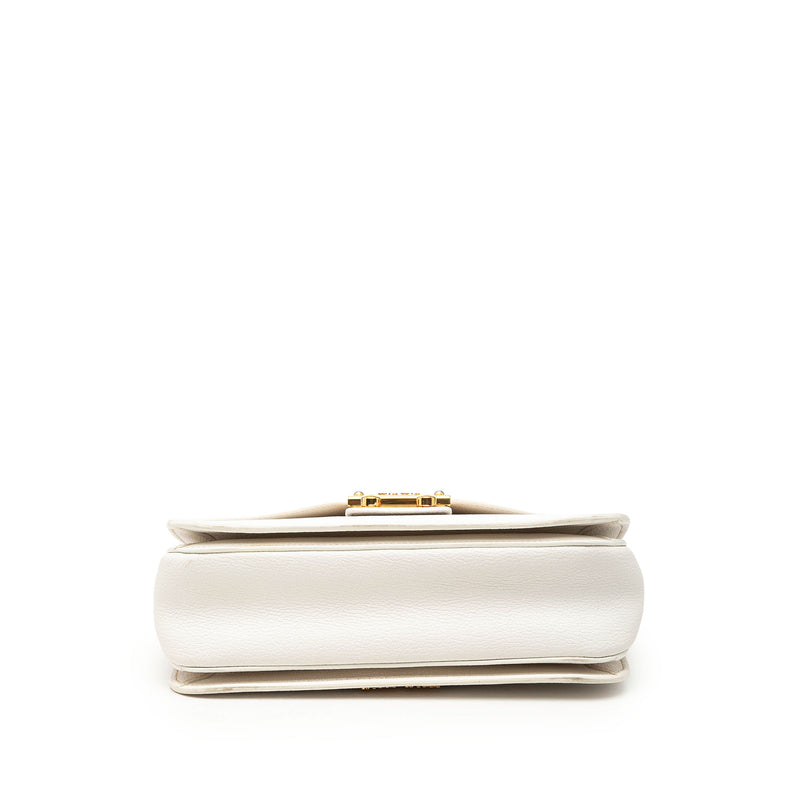 Goatskin Madras Push Lock Top Handle Satchel - Image 3