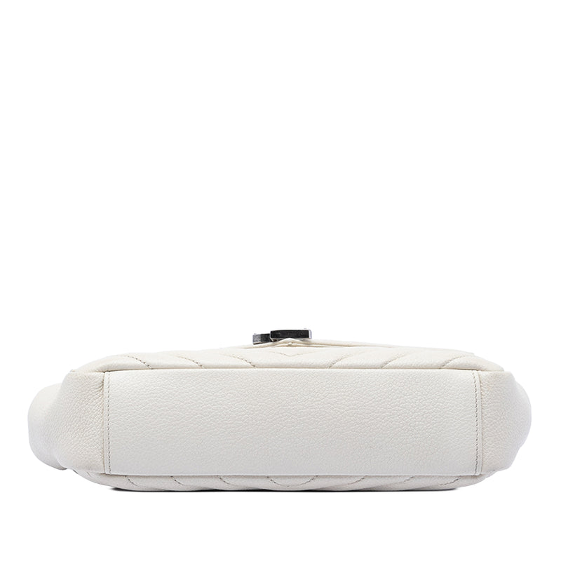 Medium Chevron Calfskin Monogram Envelope Bag - Image 3
