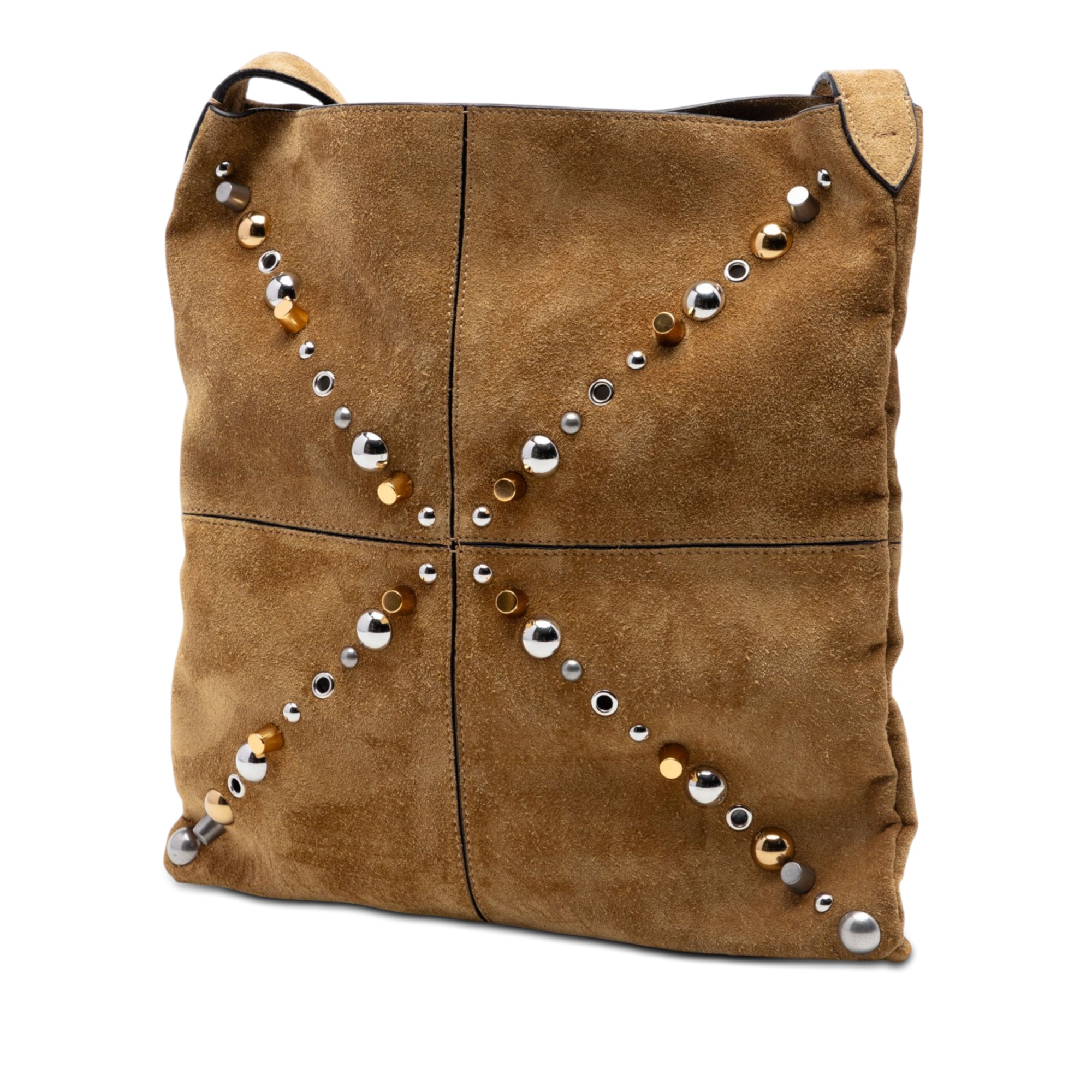 Suede Studded Nellcote Fringe Crossbody - Image 2