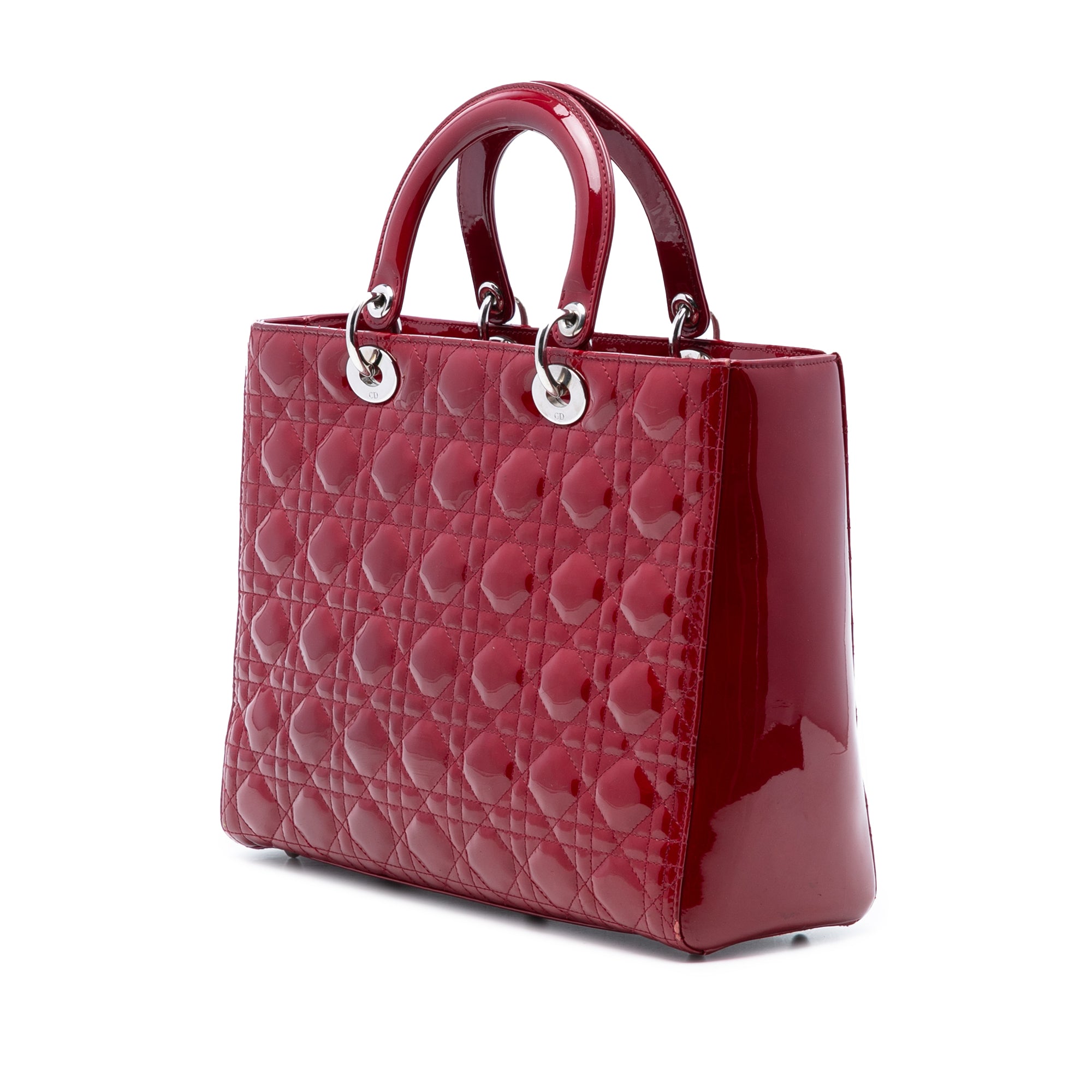 Large Patent Cannage Lady Dior - Image 2