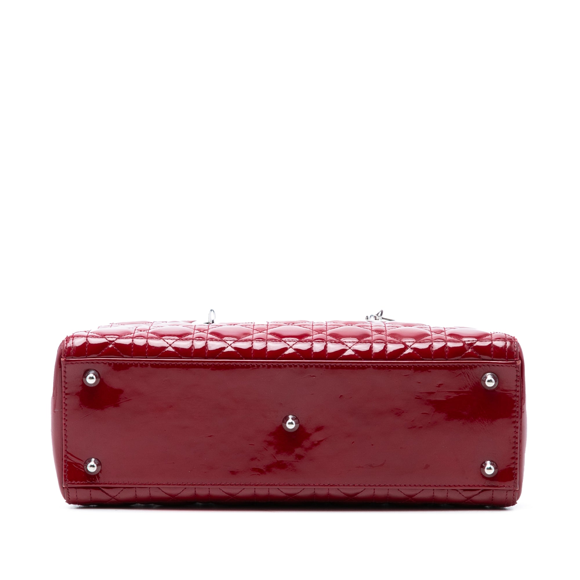 Large Patent Cannage Lady Dior - Image 3