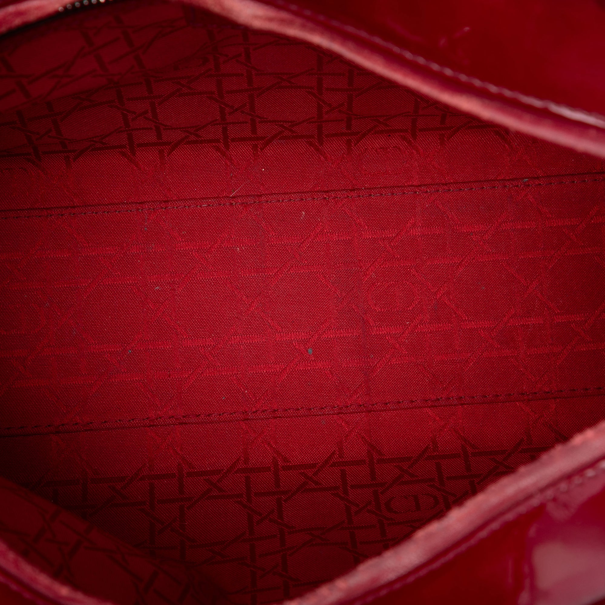Large Patent Cannage Lady Dior - Image 4