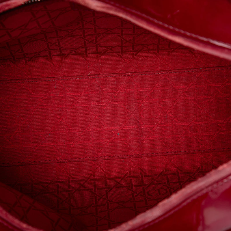Large Patent Cannage Lady Dior - Image 4