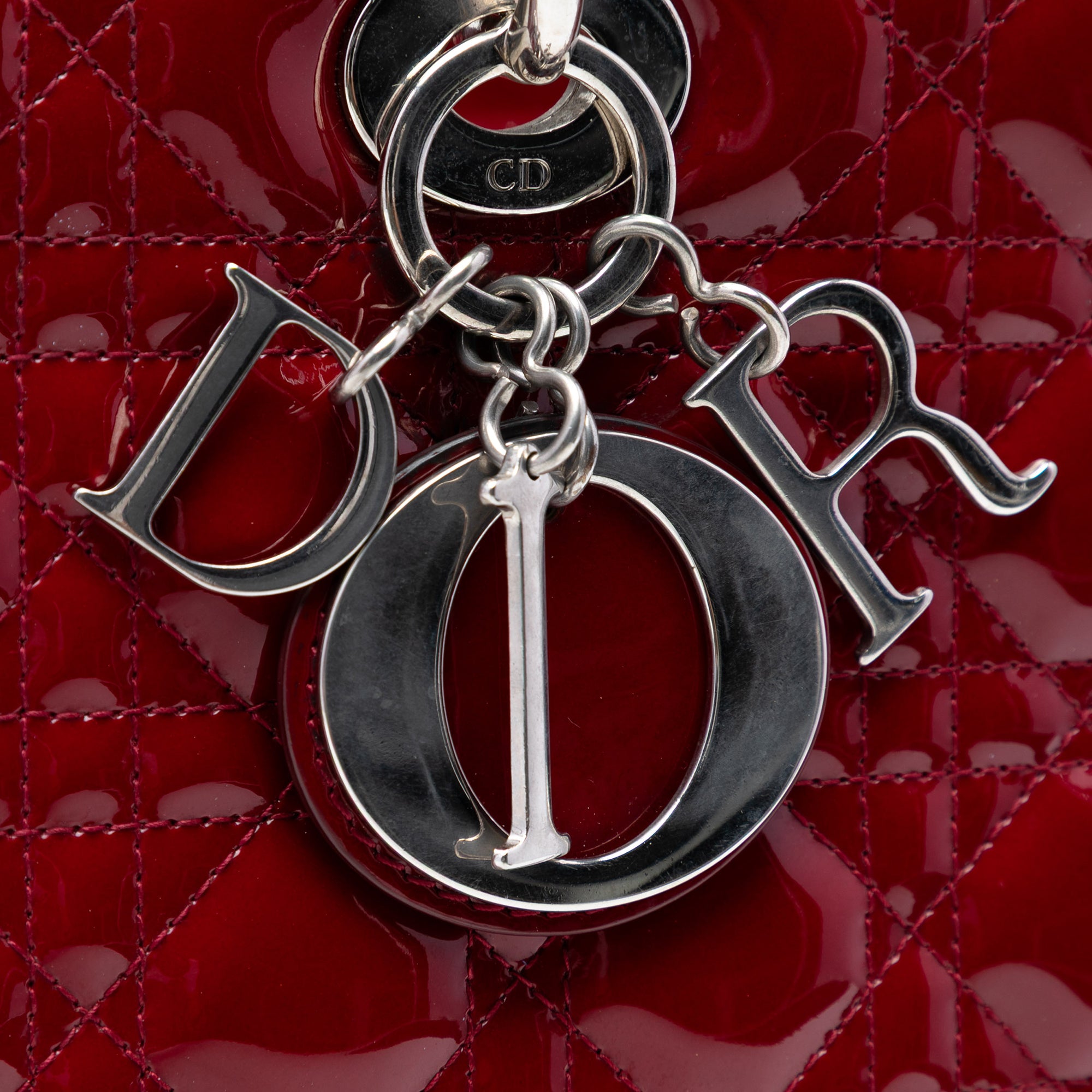 Large Patent Cannage Lady Dior - Image 5