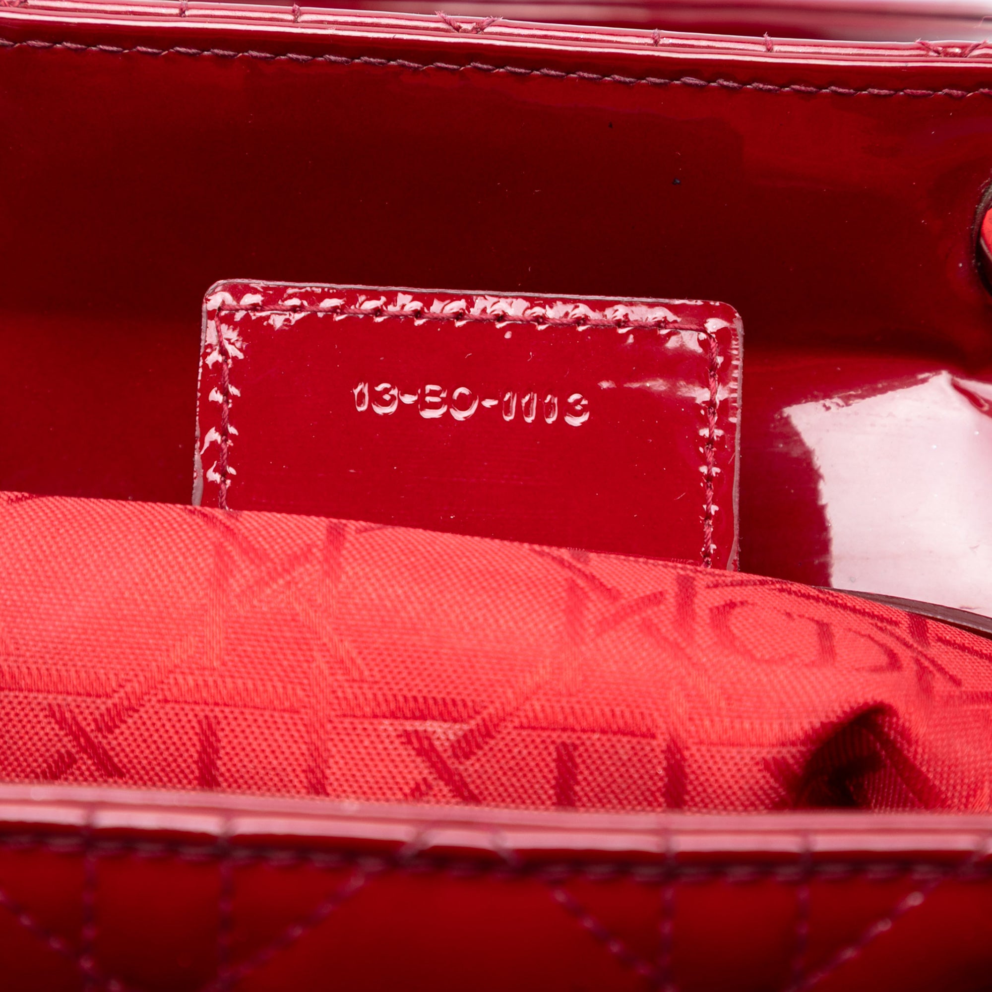 Large Patent Cannage Lady Dior - Image 6