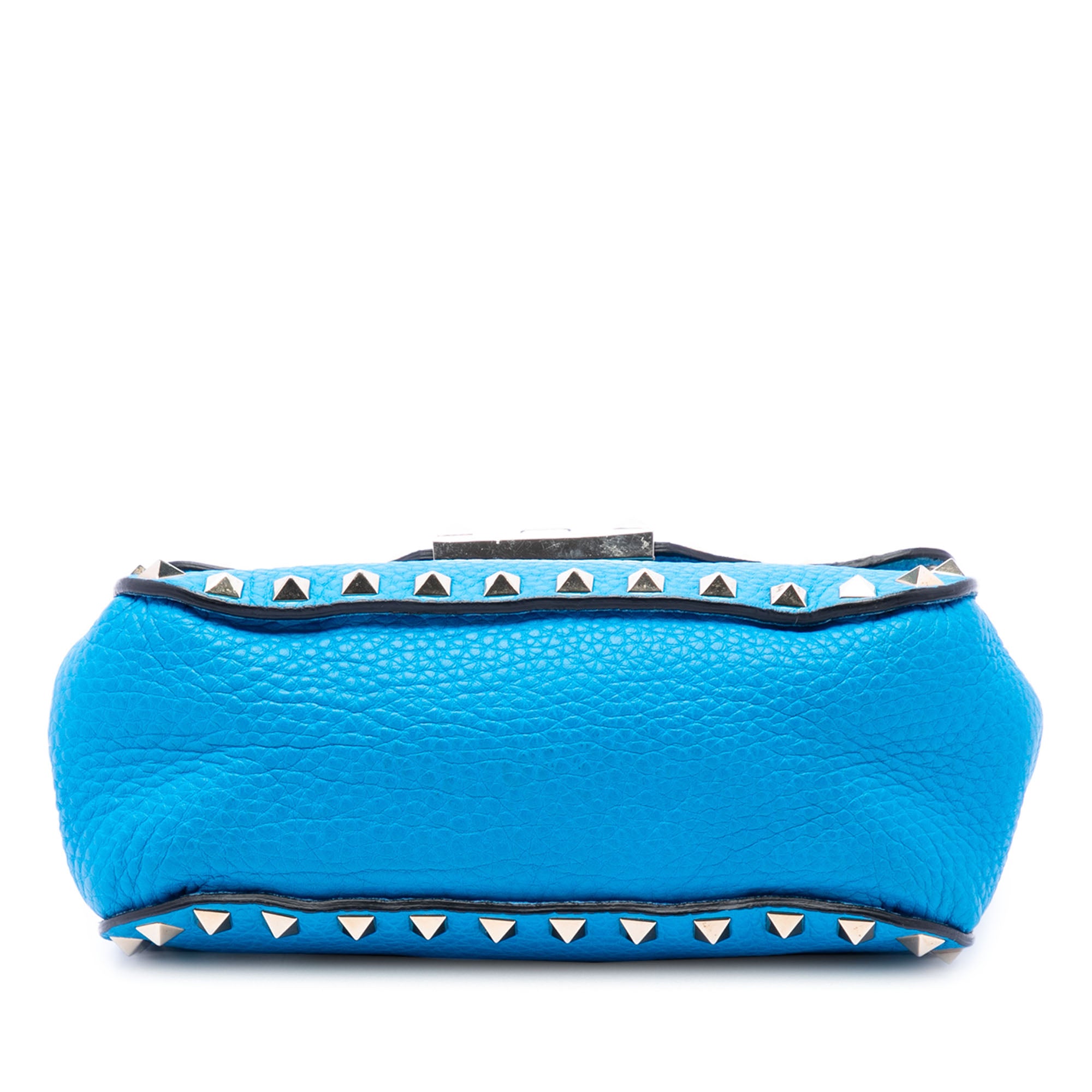 Mini Pebbled Calfskin Rockstud Flap Crossbody - Image 3