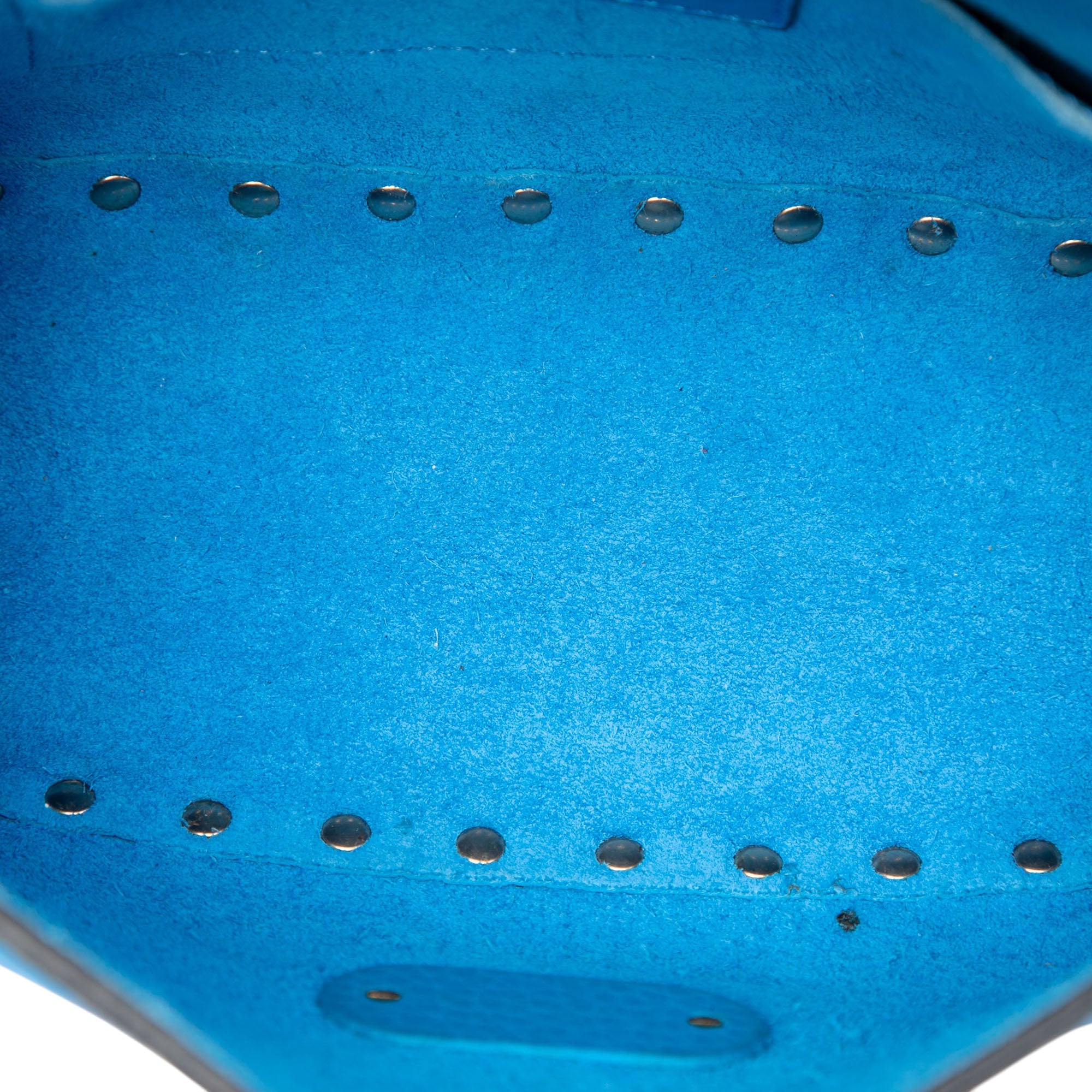 Mini Pebbled Calfskin Rockstud Flap Crossbody - Image 4