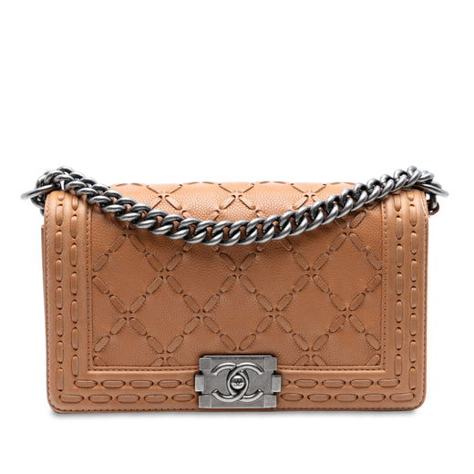 Medium Caviar Stitched Boy Flap - Image 1