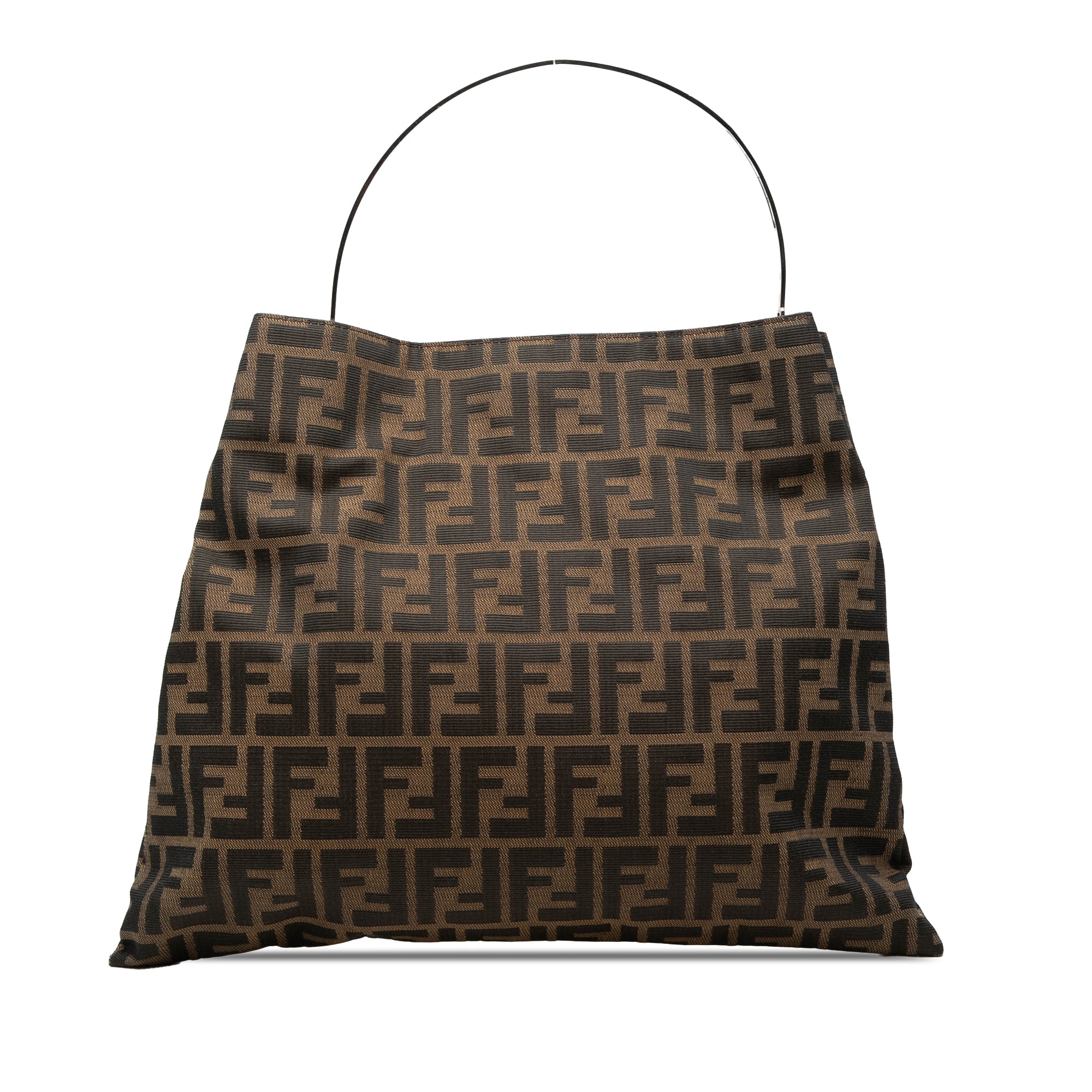 Zucca Canvas Metal Handle Tote - Image 1