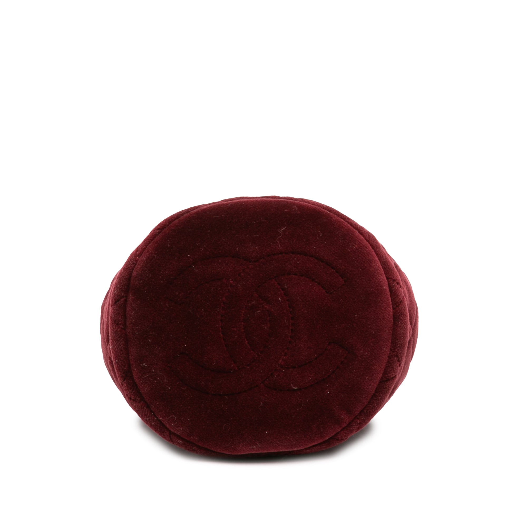 Mini Velvet Crystal Pearl Crush Bucket Bag - Image 3