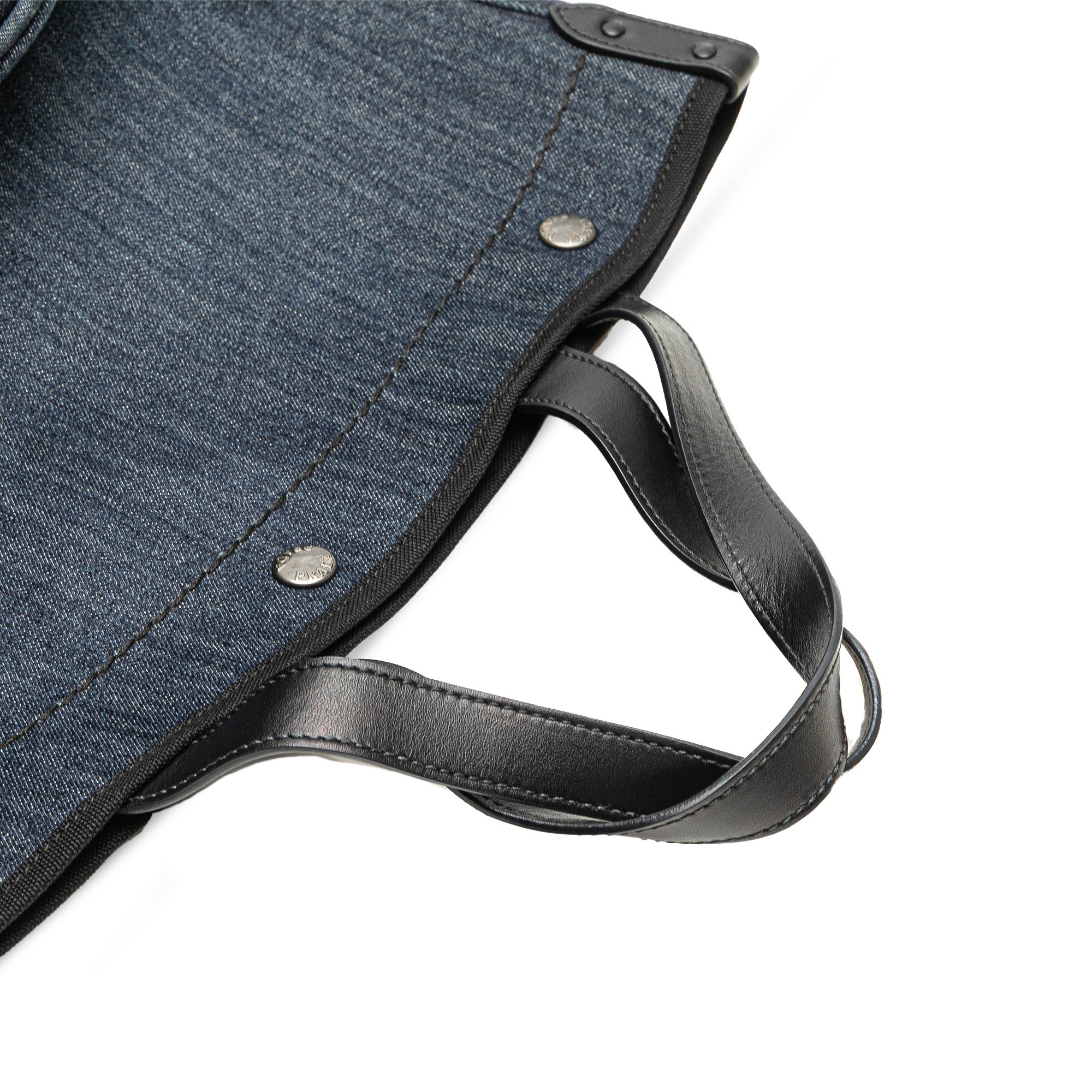 Denim Logo Satchel - Image 10
