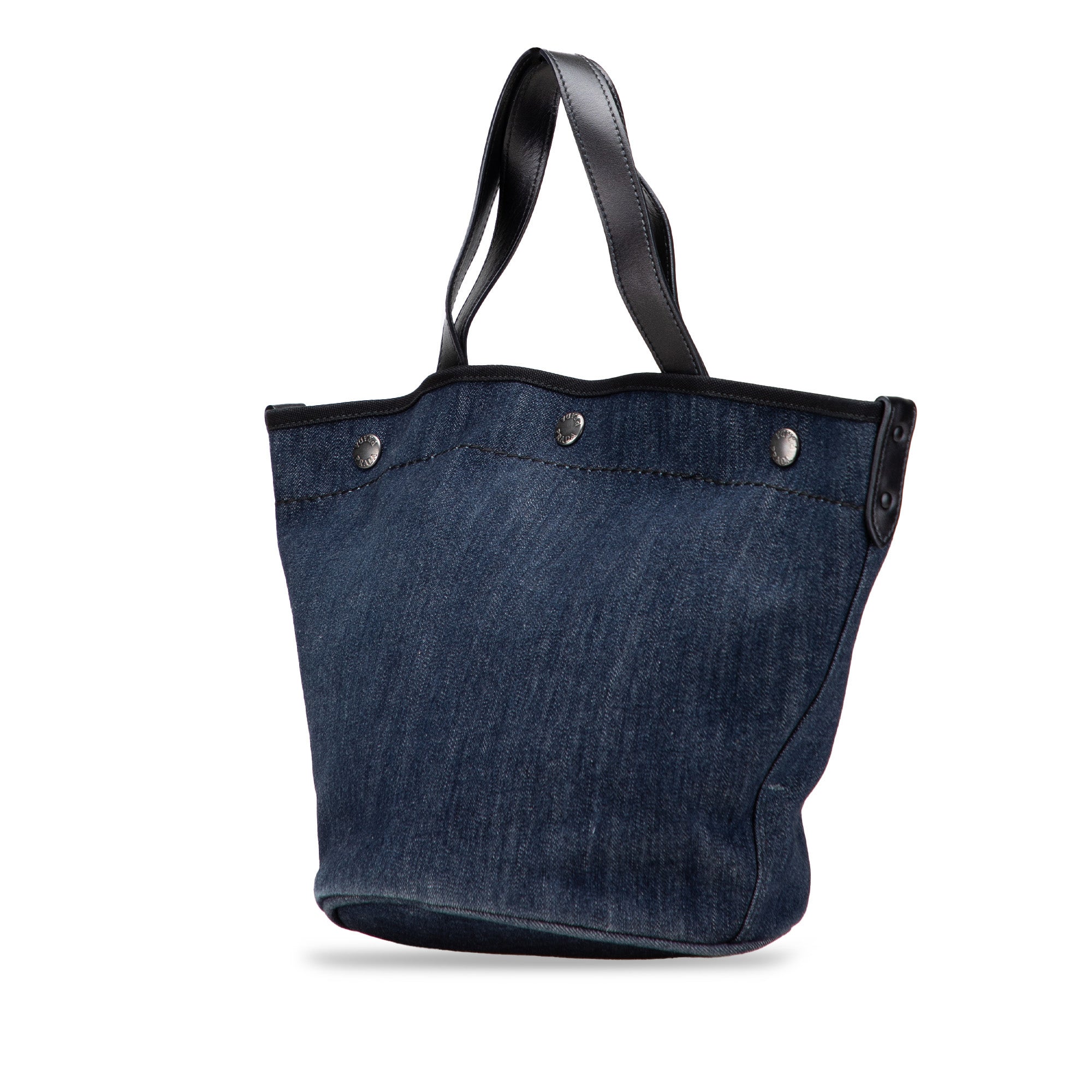 Denim Logo Satchel - Image 2
