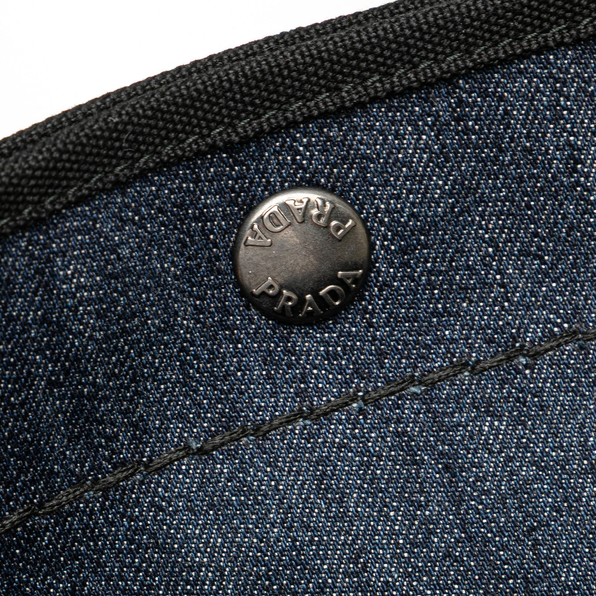 Denim Logo Satchel - Image 7