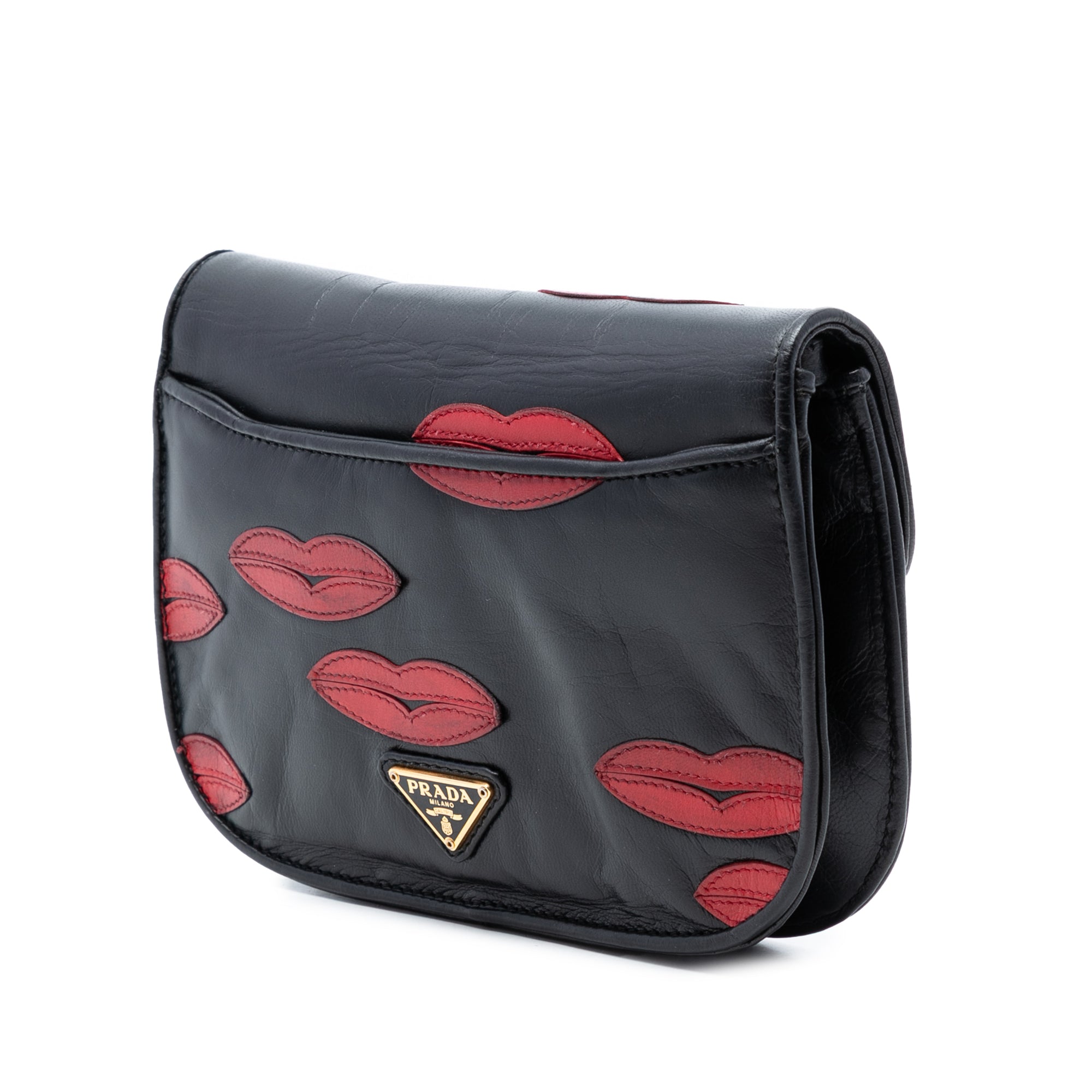 Leather Lips Applique Crossbody - Image 2