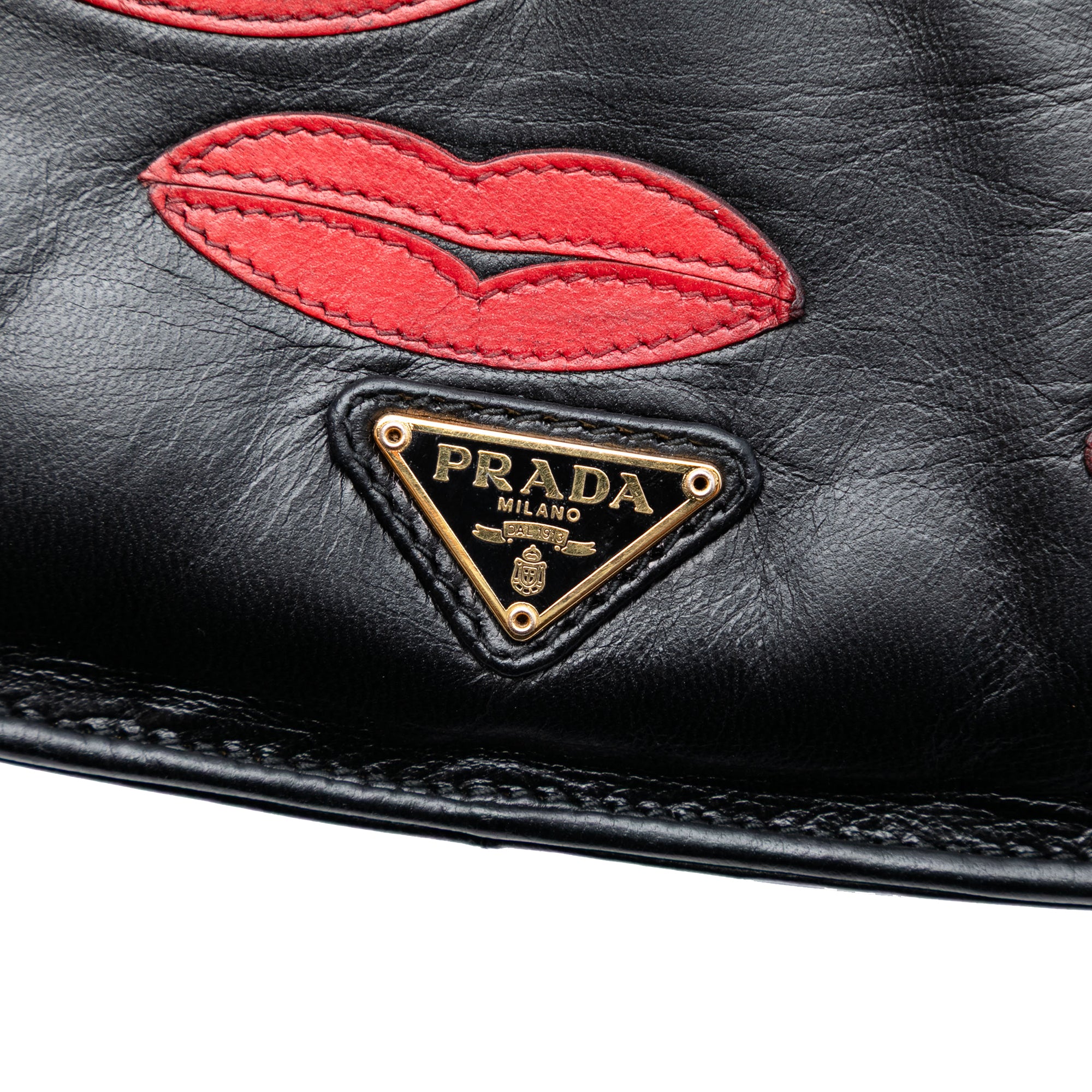 Leather Lips Applique Crossbody - Image 5