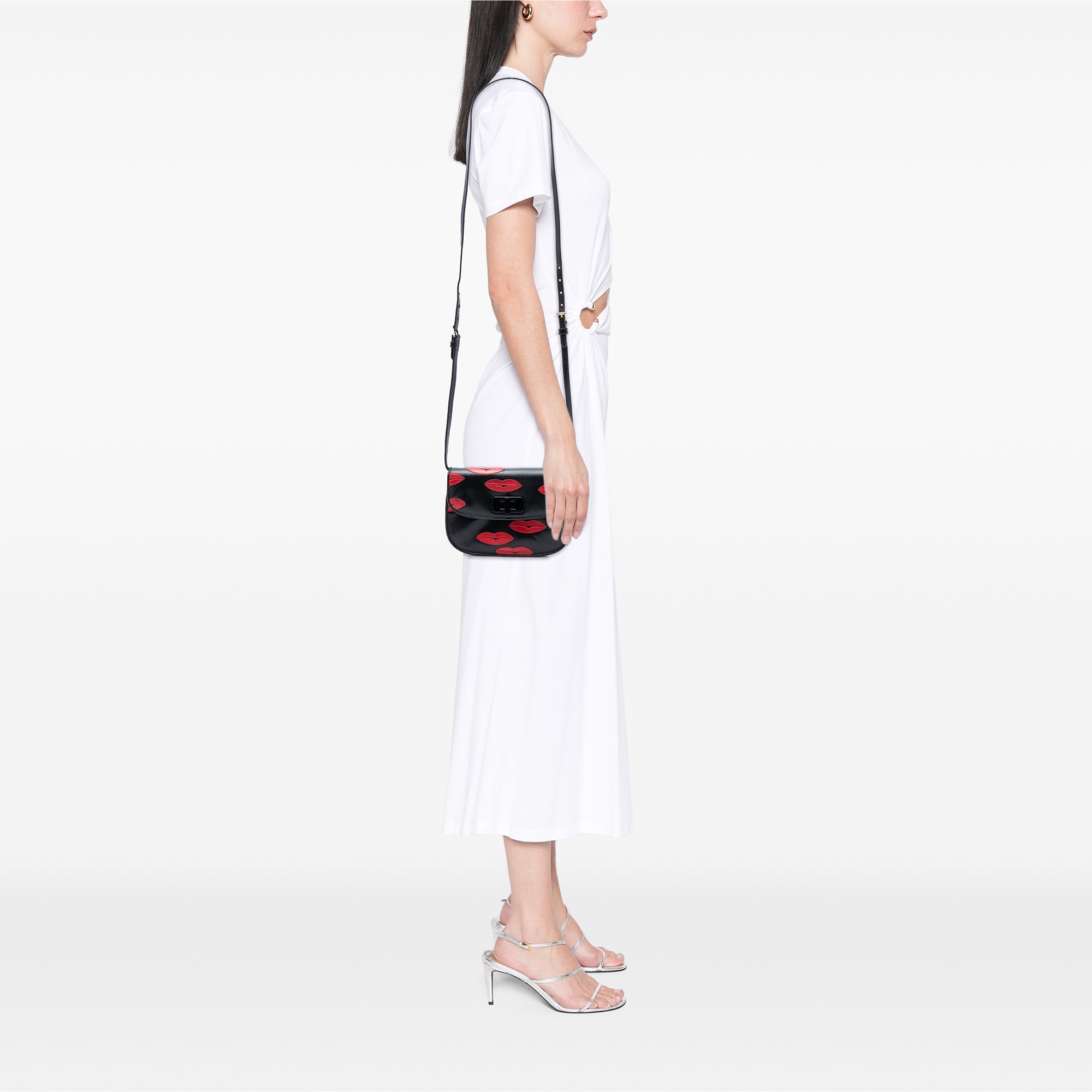 Leather Lips Applique Crossbody - Image 6