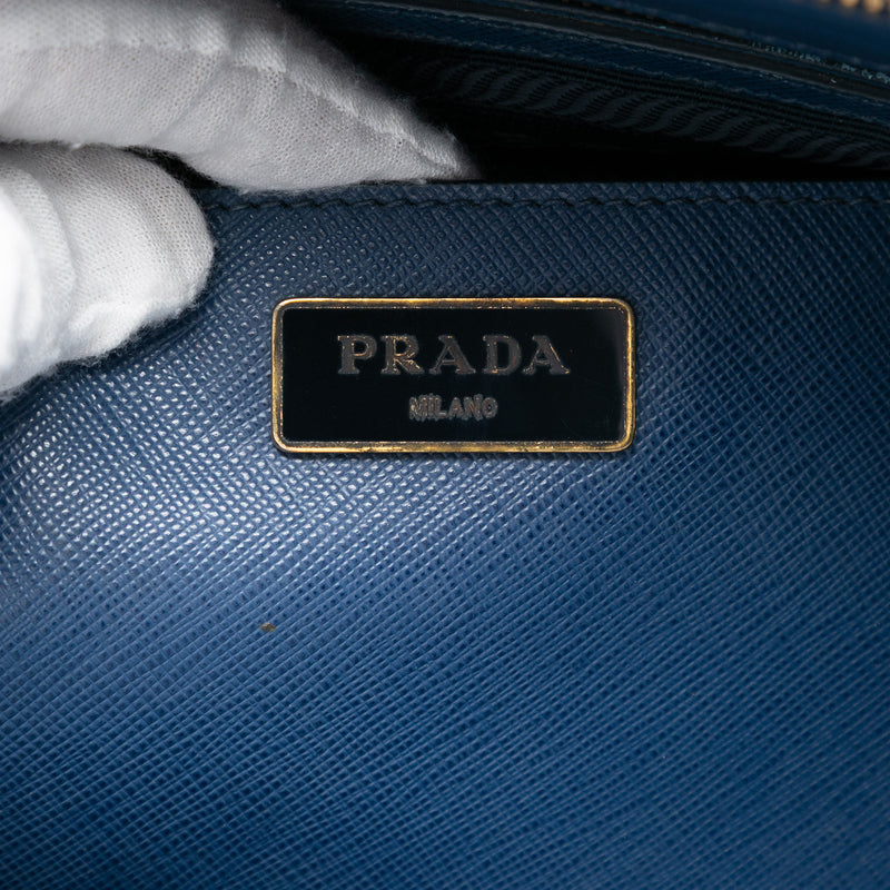 Large Saffiano Lux Galleria Double Zip Tote - Image 5