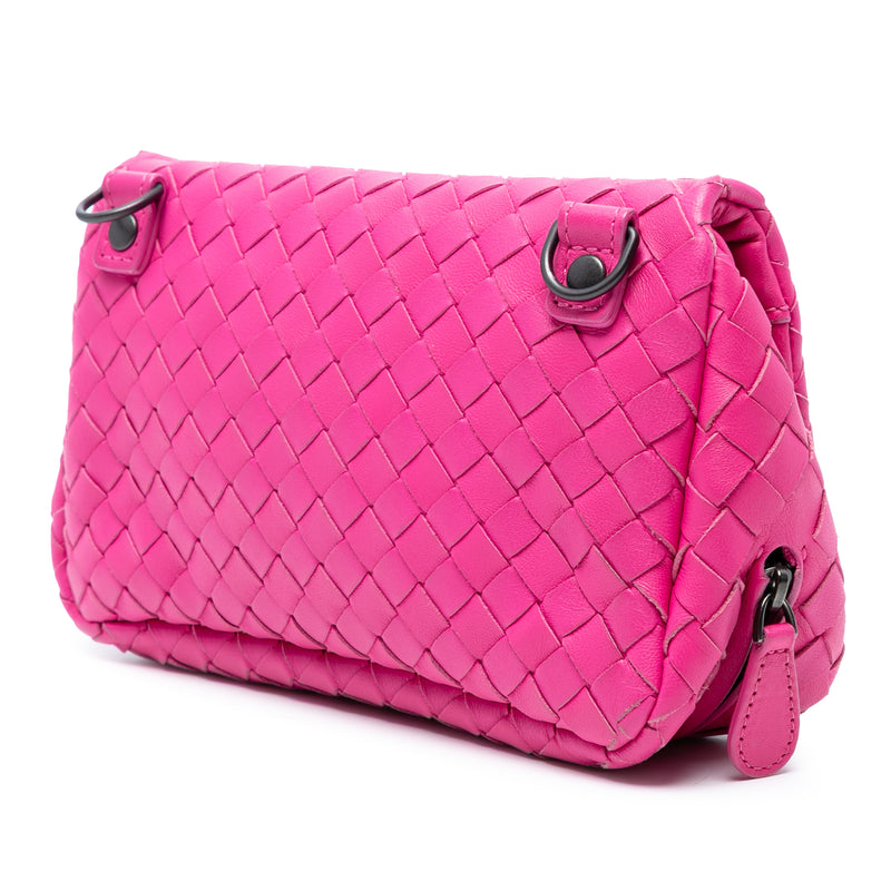 Mini Nappa Intrecciato Expandable Chain Flap Crossbody - Image 2