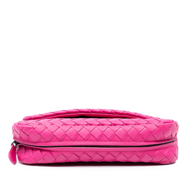 Mini Nappa Intrecciato Expandable Chain Flap Crossbody - Image 3