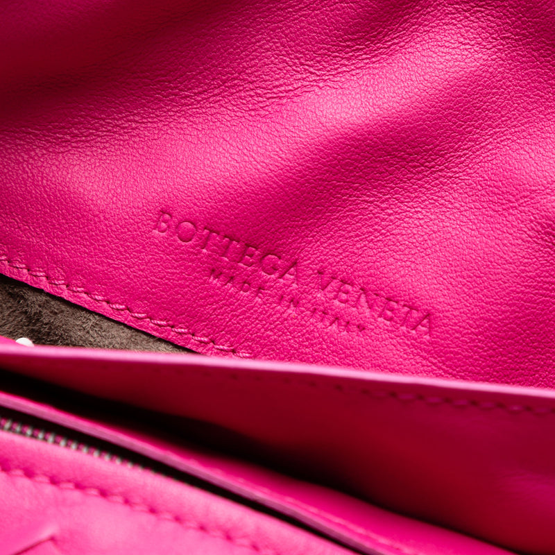 Mini Nappa Intrecciato Expandable Chain Flap Crossbody - Image 5