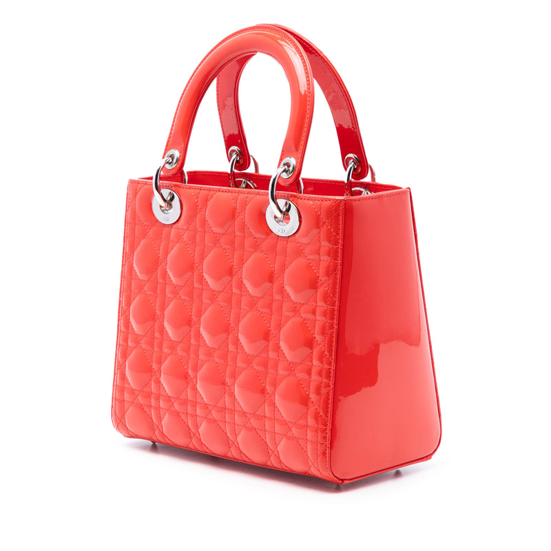 Medium Patent Cannage Lady Dior - Image 2